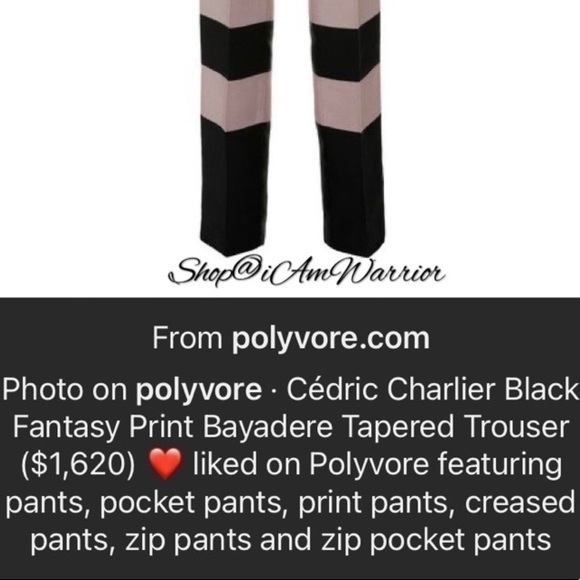 Cedric Charlier NWT rare silk blend color block trouser *shop@iamwarrior - Picture 5 of 11